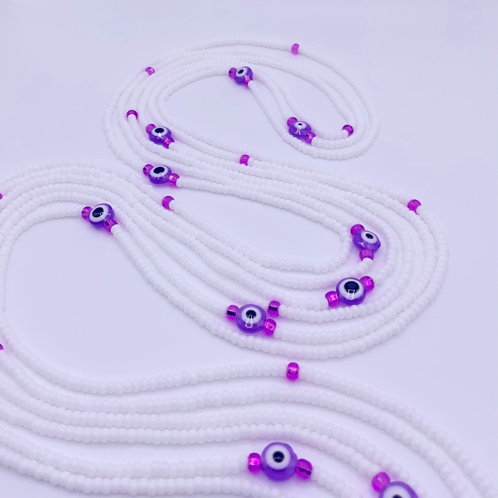 Evil eye waist beads